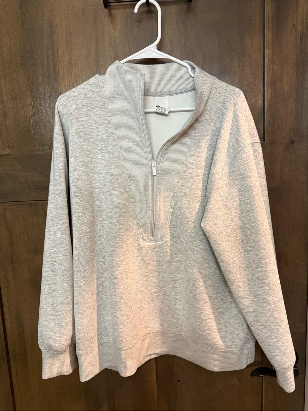 all in motion Light Gray Quarter-Zip Pullover